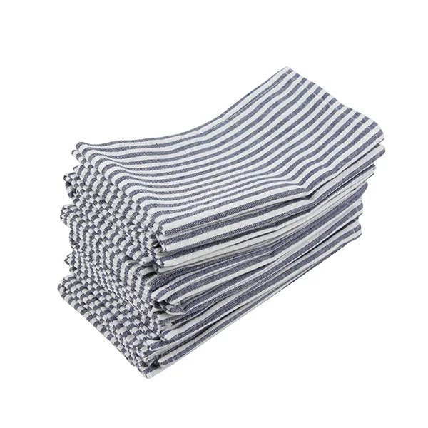 Striped Cotton Linen Dinner Napkins, Set of 12 – product image 11