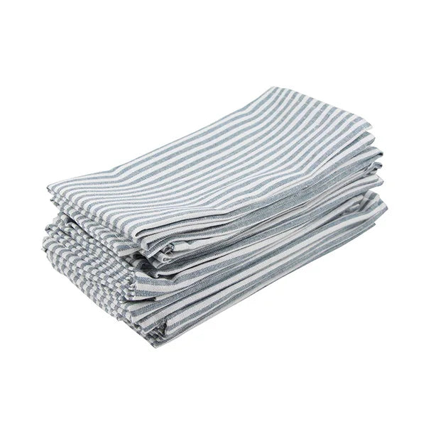 Striped Cotton Linen Dinner Napkins, Set of 12 – product image 12