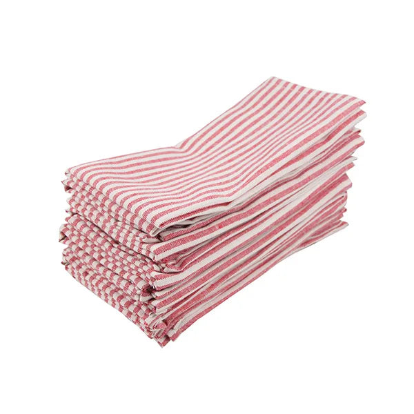 Striped Cotton Linen Dinner Napkins, Set of 12 – product image 13