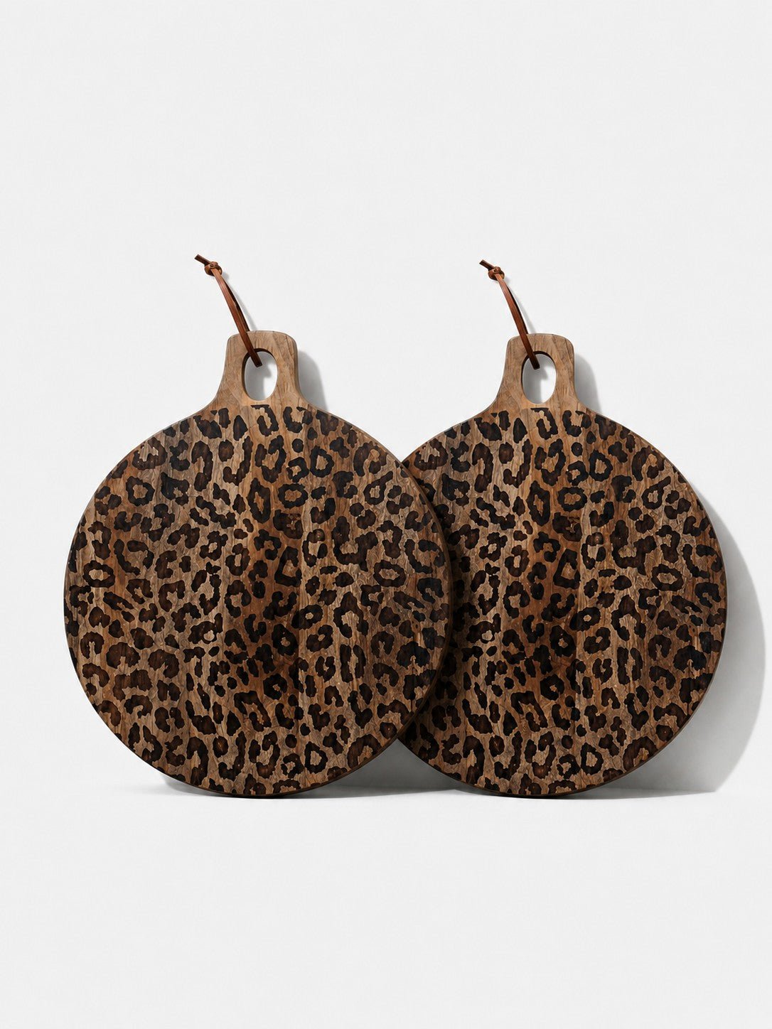 Leopard Print Sapele Wood Serving Board