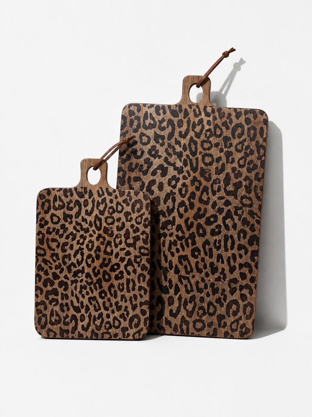 Leopard Print Sapele Wood Serving Board