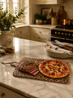 Leopard Print Sapele Wood Serving Board