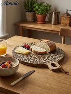 Leopard Print Sapele Wood Serving Board