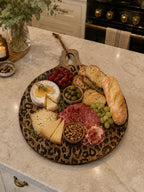 Leopard Print Sapele Wood Serving Board