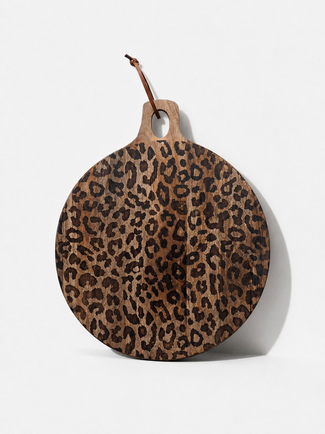Leopard Print Sapele Wood Serving Board