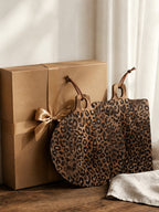 Leopard Print Sapele Wood Serving Board