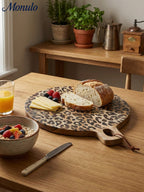 Leopard Print Sapele Wood Serving Board