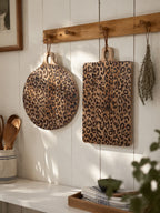 Leopard Print Sapele Wood Serving Board