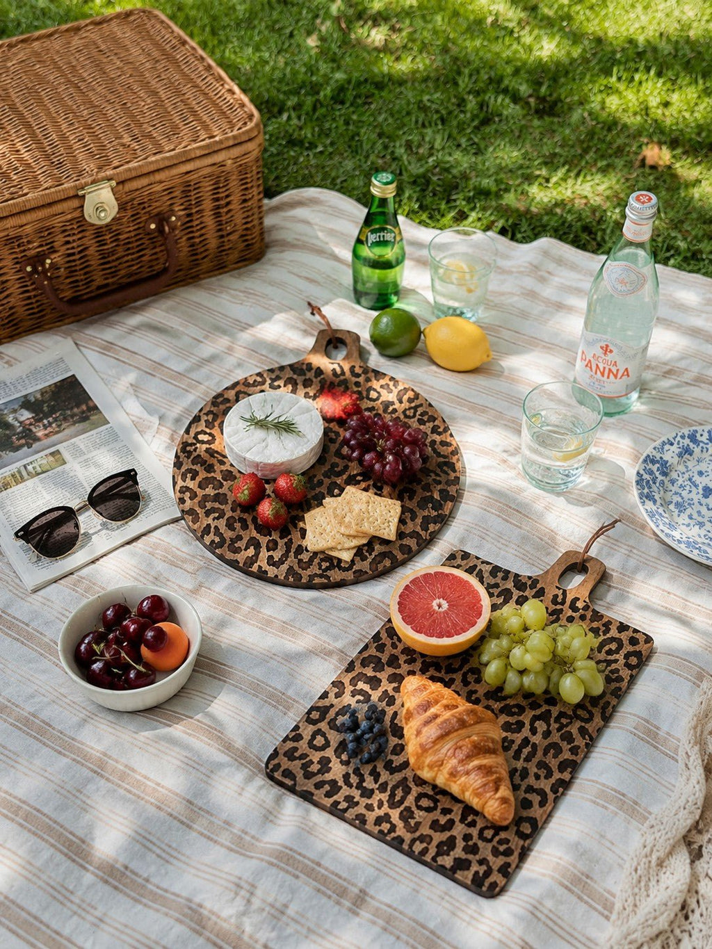 Leopard Print Sapele Wood Serving Board