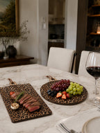Leopard Print Sapele Wood Serving Board