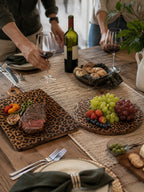 Leopard Print Sapele Wood Serving Board