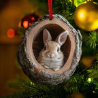 Animal Christmas Tree Ornaments, Set of 2