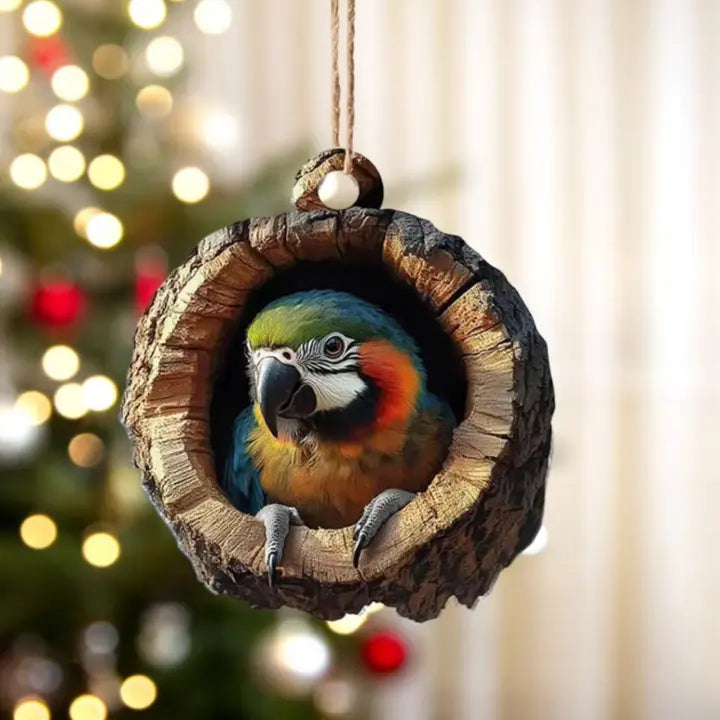 Animal Christmas Tree Ornaments, Set of 2