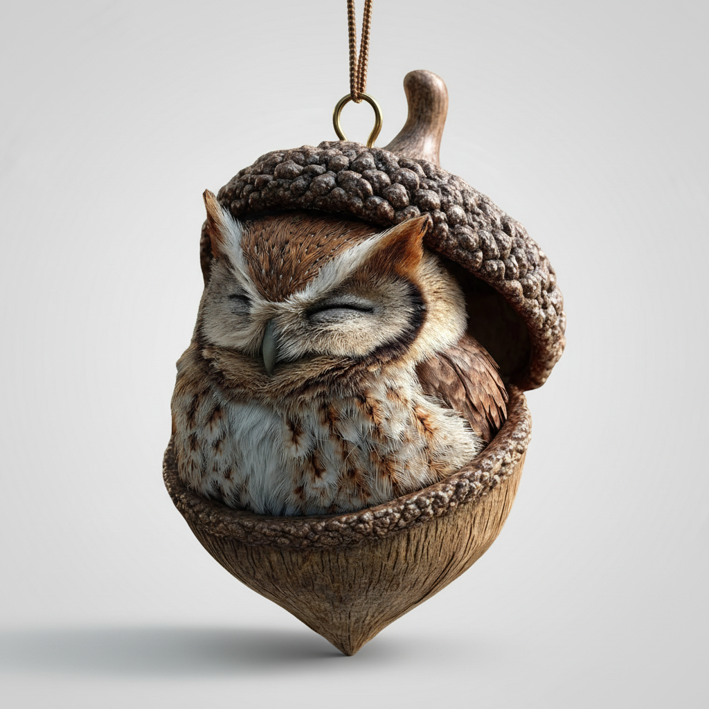 Woodland Animal Plush Christmas Hanging Ornament