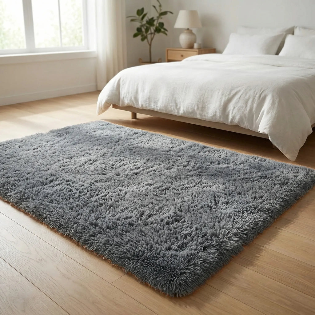 Persian-Style Rectangular Rug with Non-Slip Backing