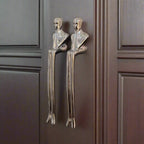 Sculptural Solid Brass Cabinet Handle