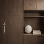 Sculptural Solid Brass Cabinet Handle