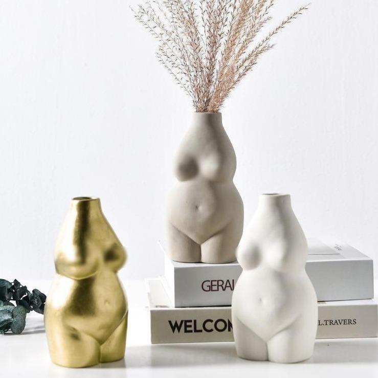 Ceramic Body Form Bud Vase
