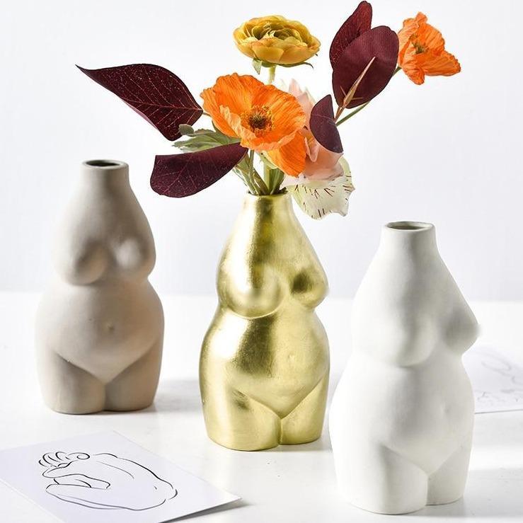 Ceramic Body Form Bud Vase