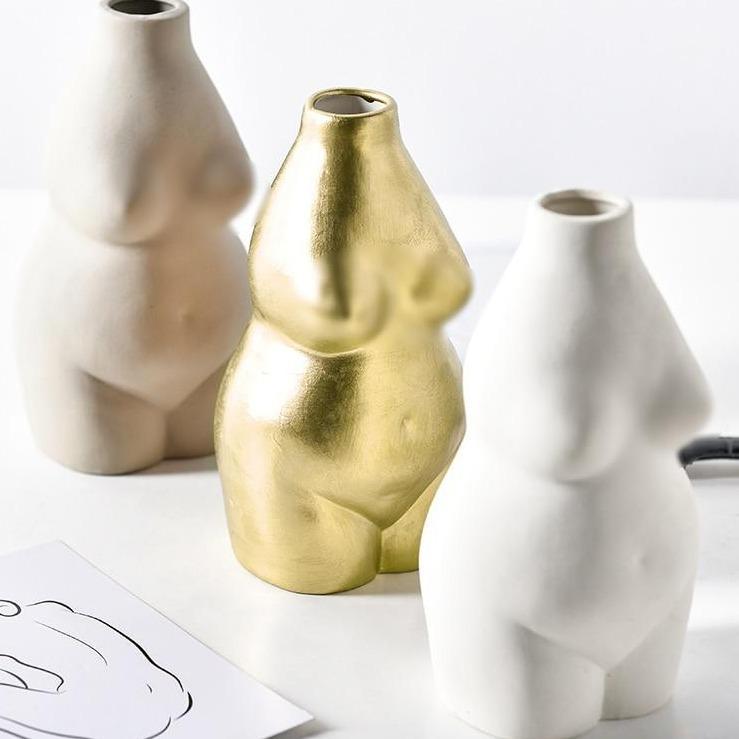 Ceramic Body Form Bud Vase