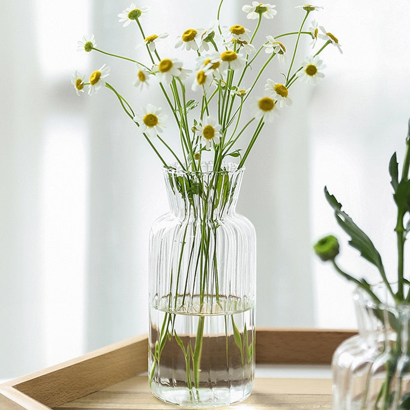 Petal Texture Glass Bud Vase