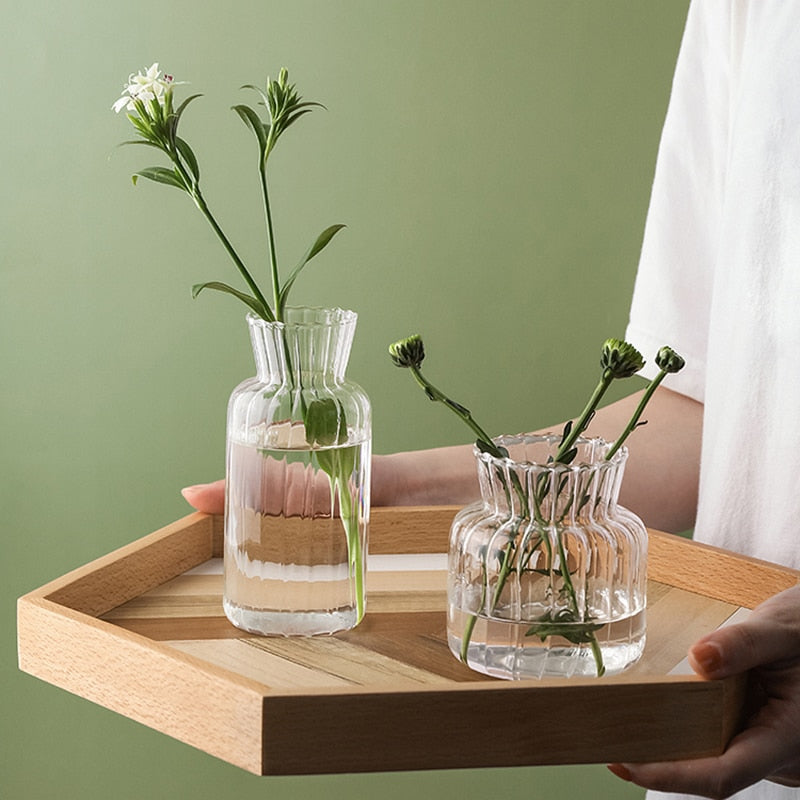 Petal Texture Glass Bud Vase