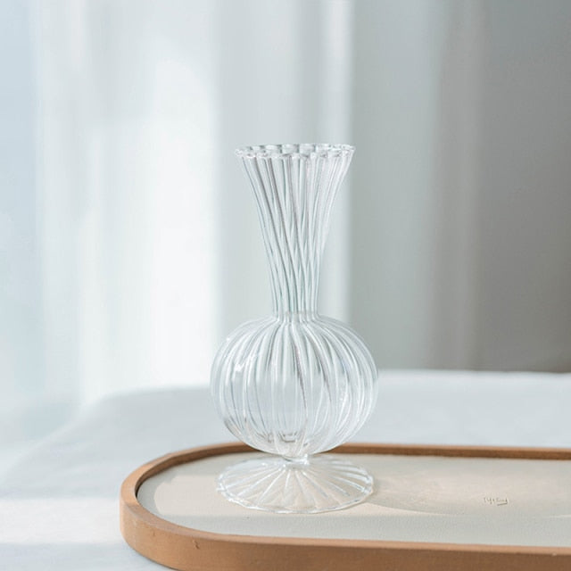 Petal Texture Glass Bud Vase