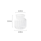 Petal Texture Glass Bud Vase