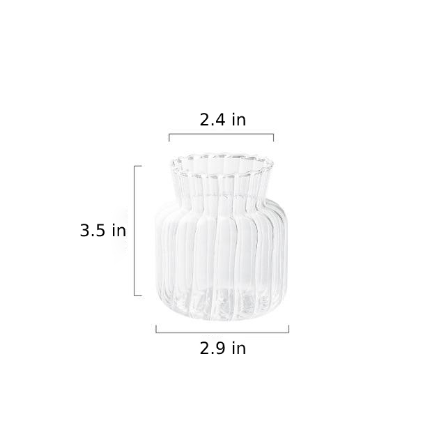 Petal Texture Glass Bud Vase