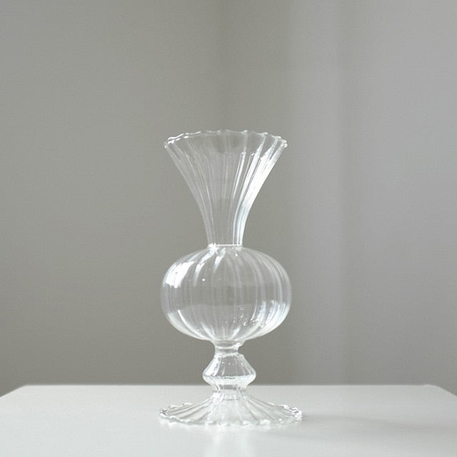 Petal Texture Glass Bud Vase