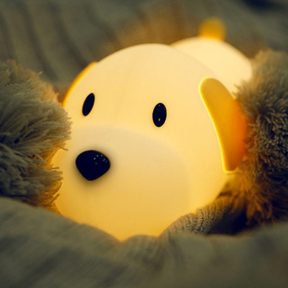 Rechargeable Silicone Dog LED Night Light