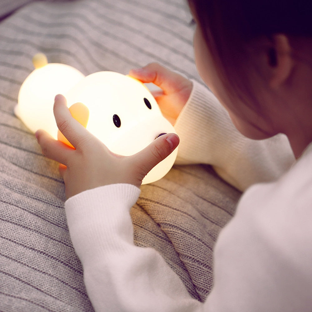 Rechargeable Silicone Dog LED Night Light