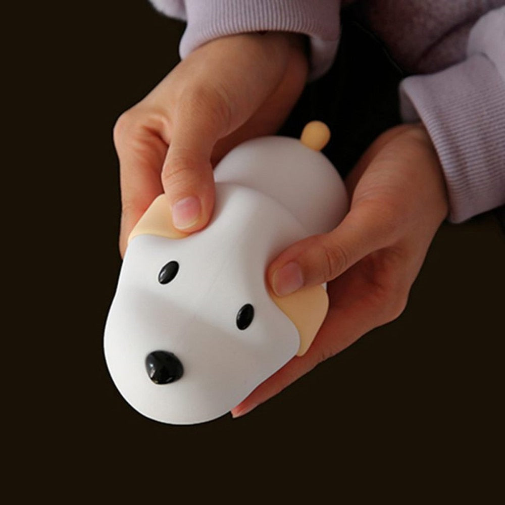 Rechargeable Silicone Dog LED Night Light