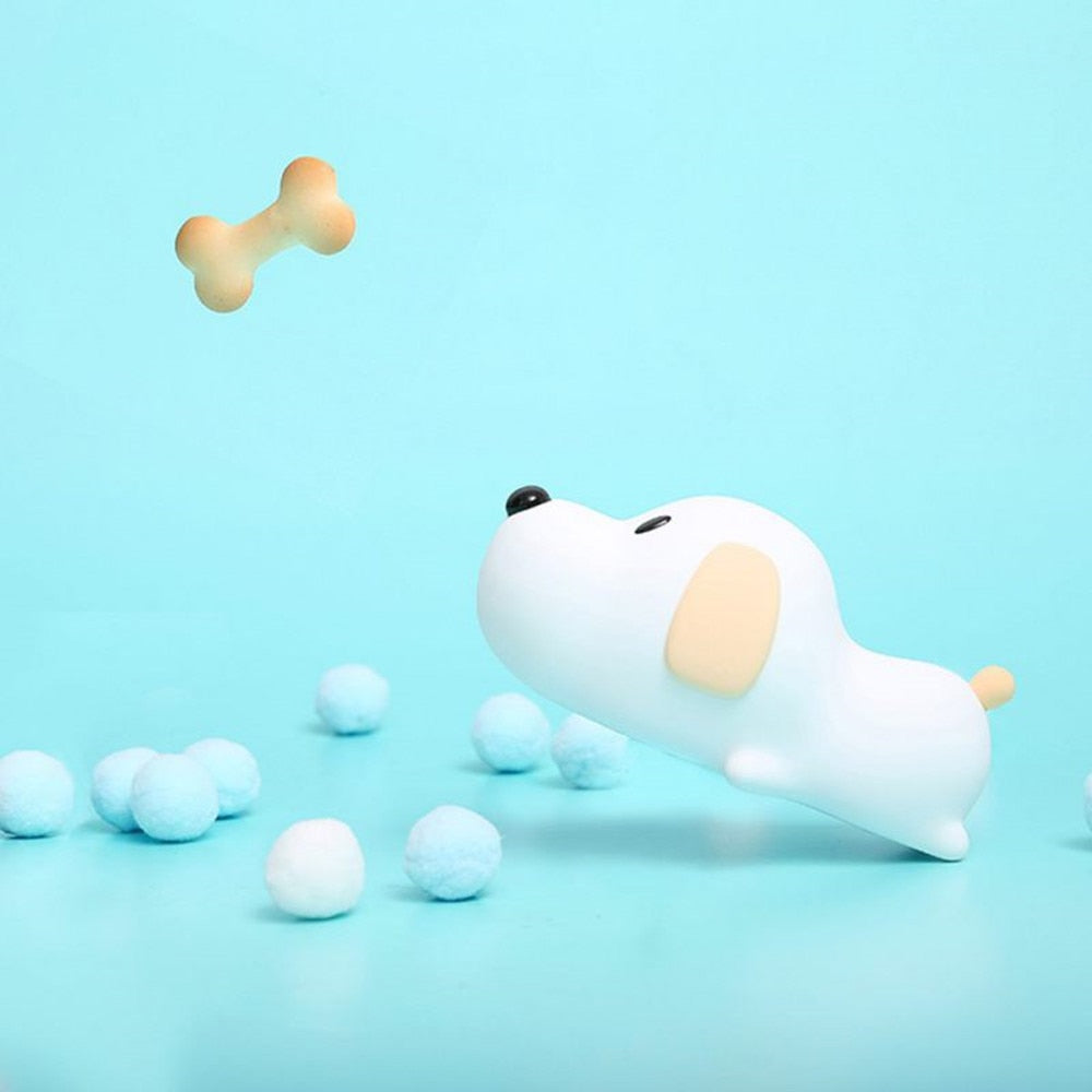 Rechargeable Silicone Dog LED Night Light