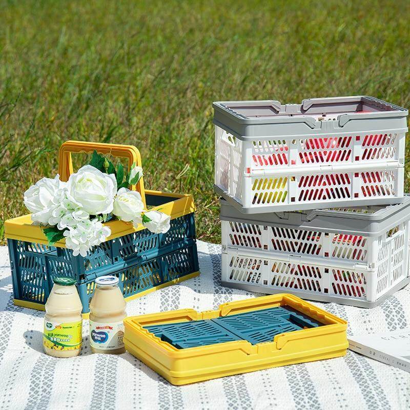 Folding Plastic Storage Basket