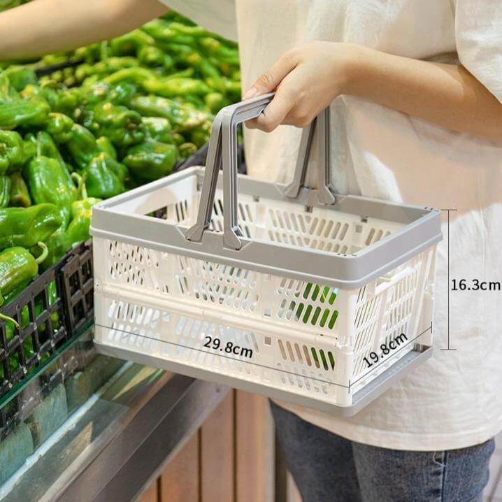 Folding Plastic Storage Basket