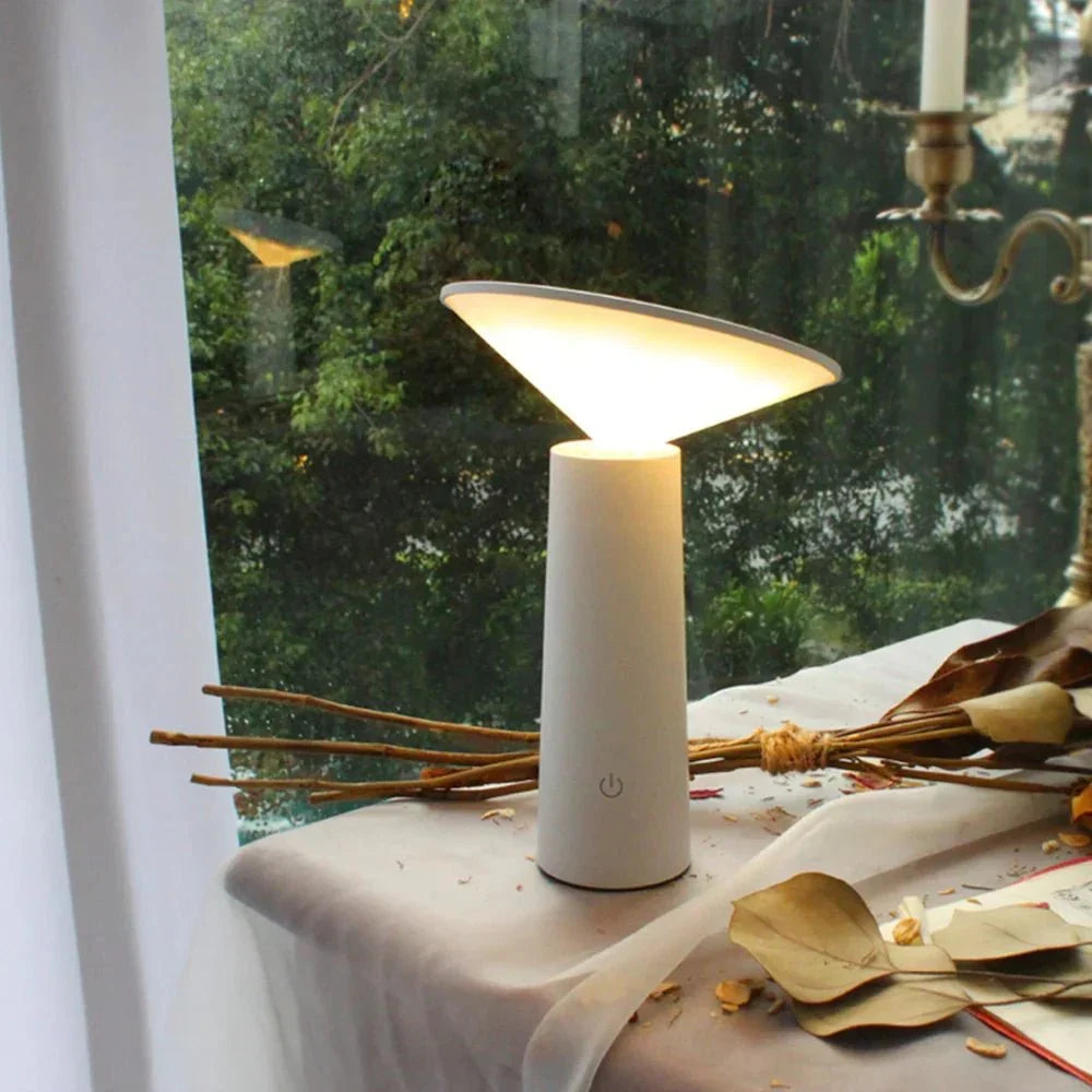 Rotating Rechargeable Table Lamp, Dimmable USB-C LED Light - product view 2
