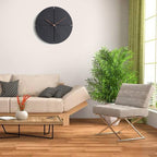 Minimalist Black Silent Wall Clock, 29 cm