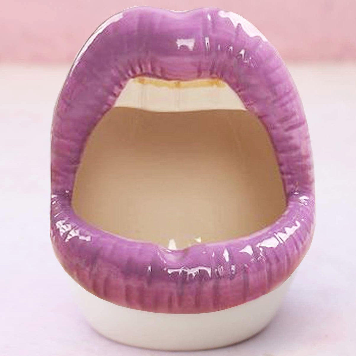 Lips Design Ceramic Plant Pot