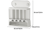 Multi-Compartment Kitchen Grain Storage Container