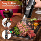 Rechargeable Electric Salt and Pepper Grinder Set with LED Light — product view 7
