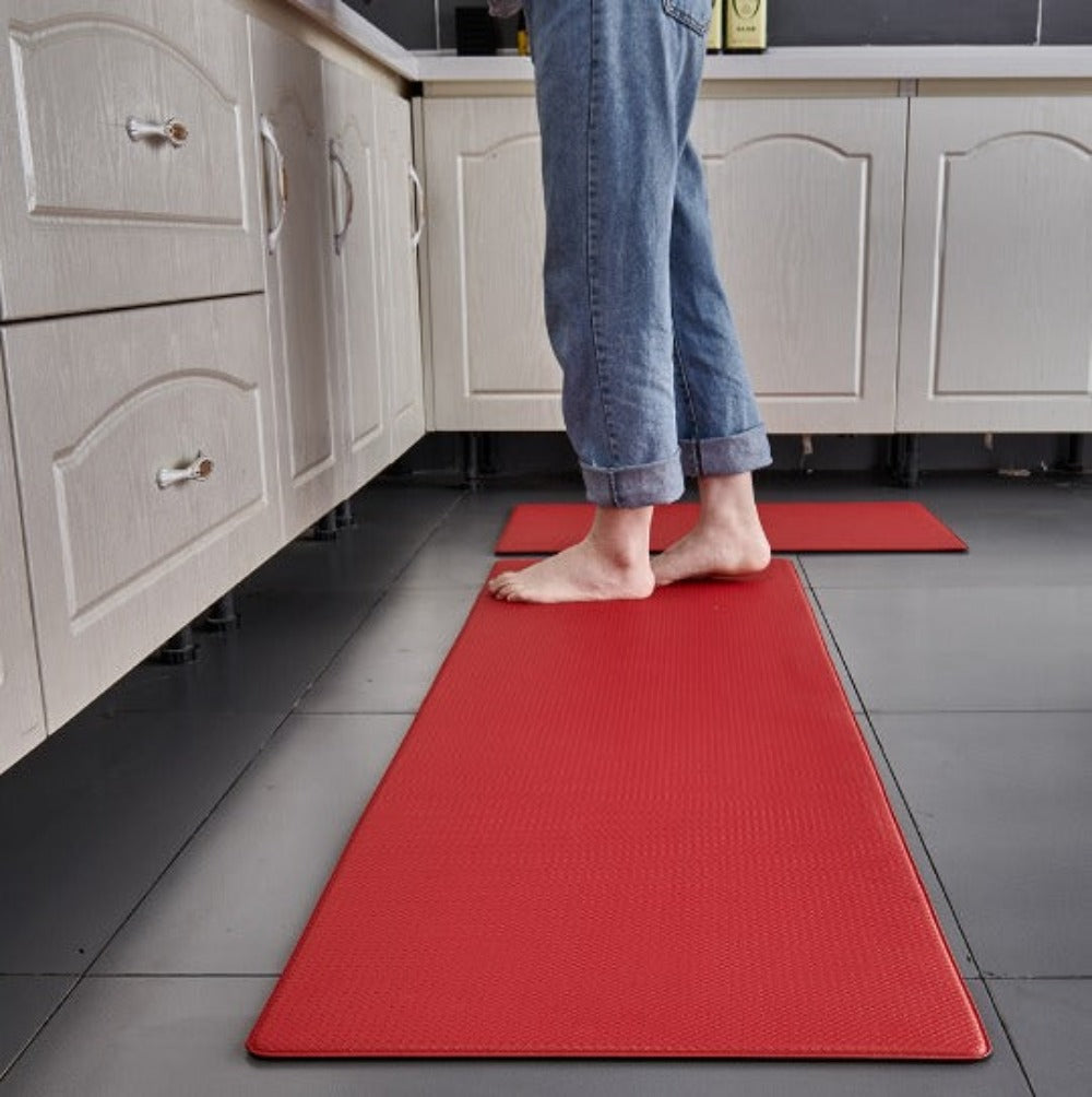 Anti-Fatigue Kitchen Mat — Red