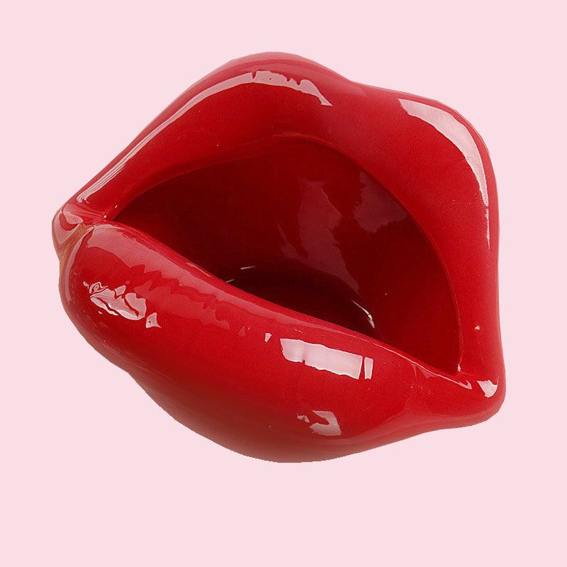 Lips Design Ceramic Plant Pot