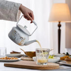 Embossed Stainless Steel Teapot – product image 4