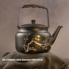 Embossed Stainless Steel Teapot – product image 5