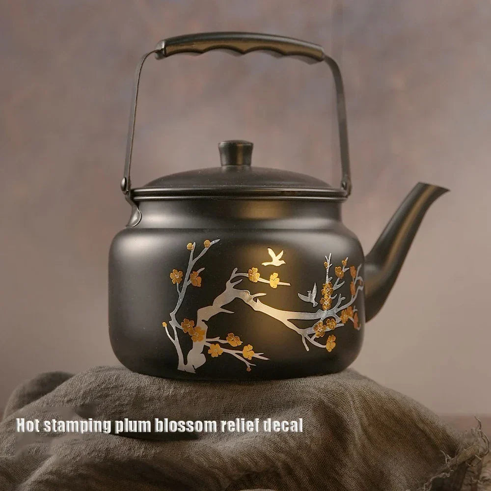 Embossed Stainless Steel Teapot – product image 5