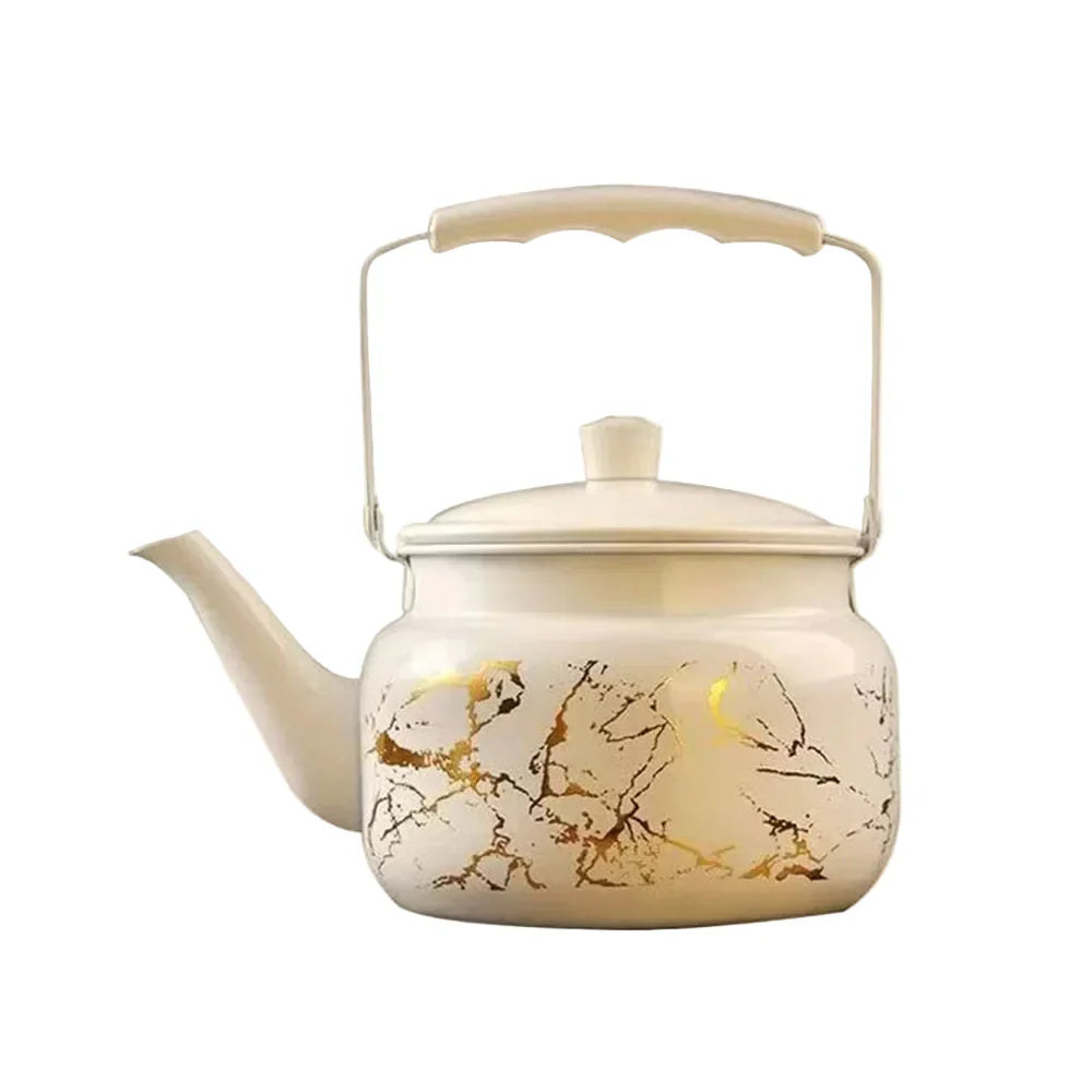 Embossed Stainless Steel Teapot – product image 9