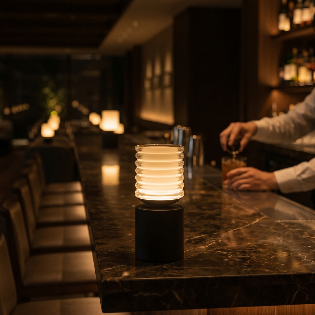 Rechargeable LED Table Lamp, Touch Dimmer and Three Light Tones - product view 4