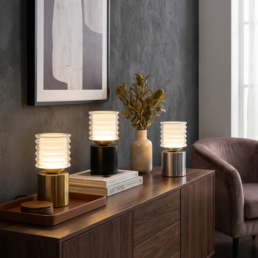 Rechargeable LED Table Lamp, Touch Dimmer and Three Light Tones - product view 2
