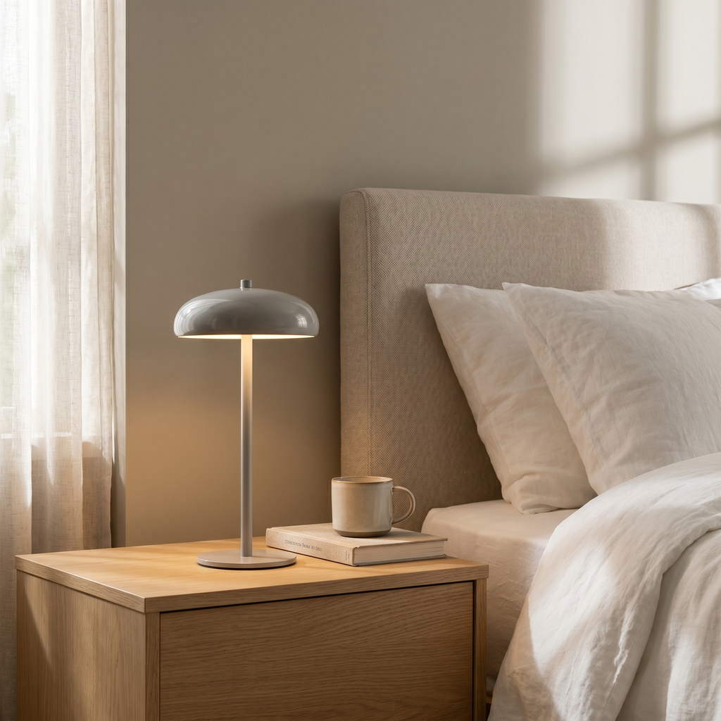 Retro Rechargeable Table Lamp, USB-C Touch Control, Three Light Tones - product view 2